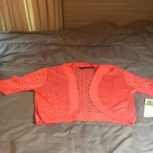 L Lemmie for Nina Lenard Peach colored shrug